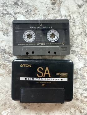 Sa-lb60 Tdk Lot Of 2 Sa60 - 60 Min / Type Ii Chrome Blank Audio Cassette Tape
