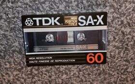Tdk Sa-x 60 1985 Type Ii Blank Cassette Tape 1 Sealed