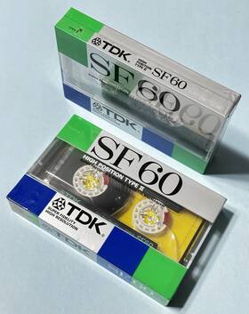 Sf60 Tdk Lot Of 2 New Sealed Blank Audio. Cassette Tapes Type Mint Conditiion