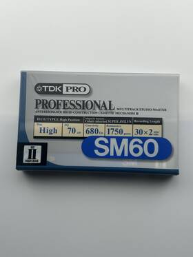 Sm60dx Tdk Pro Sm60 Type Ii High Bias Iec Ii/type Cro2 Blank Cassette Tape Sealed
