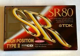 Sr-80r Tdk Sr 80 Type Ii Cassette Tape Japanese Market Sealed