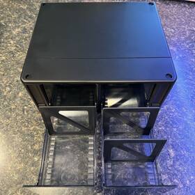 Md32 Teac Two Tray Telescoping Minidisc Storage Unit Case Holds 32 Md Stackable