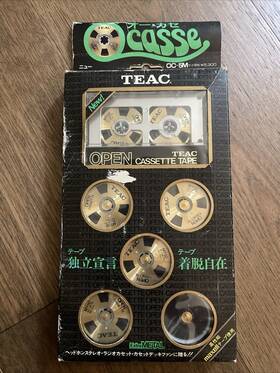 Oc-5m Teac Full Open Cassette Tape Ocasse Reel Holder Metal Used