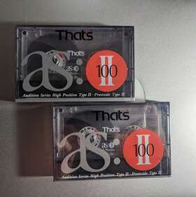 Thats 093365052111 Taiyo Yuden As Ii Type Cassettes Two Sealed