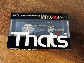 Thats 906915001100 Mr-x Pro Metal 46 1988 Europe Type Iv Blank Cassette Tape Sealed