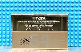 Thats 906915018535 Ph-iv 54 Type Iv Metal Blank Cassette Tape Sealed