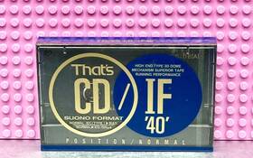 Thats 906915026011 Cd If 40 Vs. Ii Suono Format Type I Blank Cassette Tape Sealed