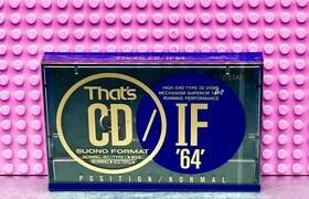 Thats 906915026066 Cd If 64 Vs. Ii Suono Format Type I Blank Cassette Tape Sealed