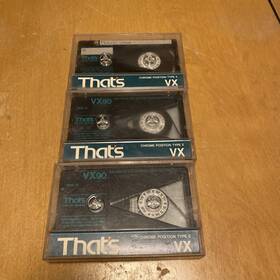 Vx90 Thats Bundle 3 Cassettes Prerecorded For Blanks
