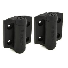 Tru-close 445036858806 2-pack D&d 2-7/8 Inch X 3-3/4 Black Self-closing Metal Gate Hinge