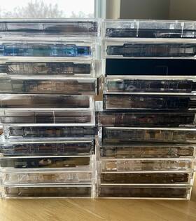 2550100 Various Brands Cassette Tapes Used/now Blank 60- And 90-m Inch Fuji Memorex Scotch Sony Tdk Etc