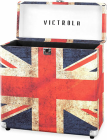 Vsc-20-uk Victrola Vintage Vinyl Record Storage And Carrying Case Fits All Uk Flag