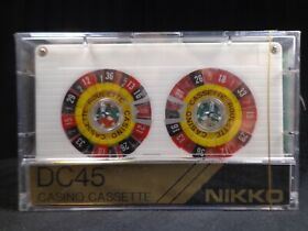 Dc45 Vintage 1980s Blank Casino Cassette Tape Nikko Audio Roulette Wheels Mint