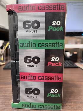 Walmart 078742074696 20-pack Brand Blank Cassette Tape New Sealed Audio 60 Minutes Each