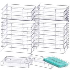Six-wenqik-4051 Wenqik 30 Pcs Audio Cassette Storage Cases Plastic 4.3 X 2.8 0.6 Inches