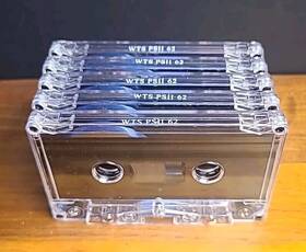 Ps1162 Wts Tape Blank Cassette Tapes Ps11 62 Broken Case Pack Lot Of 5 New 92 Min Clear