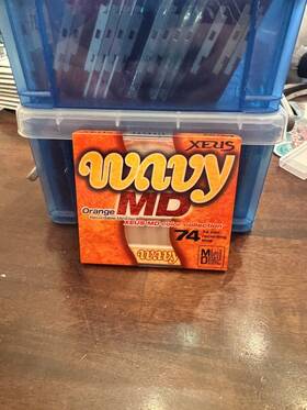 Xeus 995463111201 Md Lot Wavy 74 Orange Blank Mini Disc Sealed Taiyo Yuden
