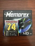 Memorex Minidisc 74 Md Recordable Blank For Digital Audio Recording. Fixed Price $6.50.