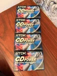Lot Of 4 Tdk Cd Power High Bias 110 And 90 Minute Cassette Tape Iecii. Fixed Price $15.00.