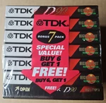 7 Tdk Audio Cassettes D90 Iec I/type High Output Min. Normal Position. Fixed Price $21.00.