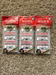 (9) Pack Of Sony Microcassette MC60 Blank Audio Recording Tapes Min/side New. Fixed Price $27.99.