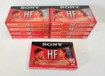 Lot Of New Sony HF90 Minute Blank Audio Normal Bias Cassette Tapes. Fixed Price $18.00.