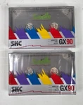 Retro Lot Of 2 - Skc Gx 90 Blank Audio Cassette Tape Nos Sealed. Fixed Price $9.97.