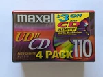 Maxell Ud Ii Cd 110 Pack Of 4 Cassette Tapes New Sealed High Bias Type Eq 70. Fixed Price $26.15.