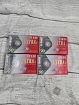 New Basf Pack Of Ferro Extra Blank Cassette Tapes Sealed 90 Mins (2 45). Fixed Price $17.64.