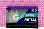 Denon Sport Metal 100 1992 Usa Type Iv Blank Cassette Tape (1) (sealed). Fixed Price $35.09.