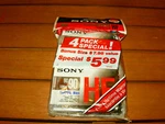 Sony Hf 90 Type Normal Bias Blank Audio Cassette Tapes 4 Pack Brand New Sealed. Fixed Price $13.49.