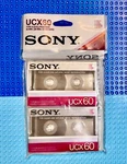 Sony Ucx 60 1982 Japan Type Ii Cassette Tapes Twin Pak (2) (sealed). Fixed Price $60.29.