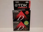 New Tdk D-60 High Output/low Noise Type Audio Cassette Tapes Sealed 2 Pack. Fixed Price $14.99.