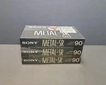 Lot Of 3 Sony Metal Sr 90 Cassette Tapes Type Iv Pack 1989 Vtg. Fixed Price $79.99.