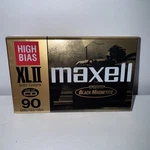 One Maxell Xlii 90 Min Audio Cassette Tape Black Magnetite High Bias New Sealed. Fixed Price $7.25.