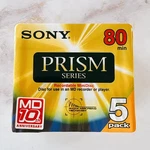 Sony Prism Recordable Minidisc 80MIN 5 Pack Brand New Sealed Made Japan Md. Fixed Price $60.00.