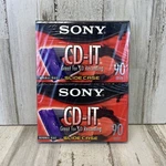 Sony Min Cd-it Normal Bias Blank Cassette Slide Case 2 Pack Sealed C-90CDT1L. Fixed Price $12.97.