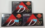 Lot Of 3 Tdk D-90 Cassette Tapes High Output Type 1 New Sealed. Fixed Price $8.99.