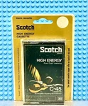 Scotch High Energy C-45 On Card Type Blank Cassette Tape (1) (sealed). Fixed Price $22.49.