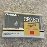 Goldstar Crx 60 Chrome Audio Cassette Blank Tape Sealed Made In Korea Type Ii. Fixed Price $39.99.