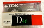 Tdk D46 (1988 Packaging) Type Blank Cassette Tape (1) (sealed) Rare Vintage. Fixed Price $6.95.