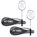 Yonex Zr 100 Light Badminton Racquet Set Of 2 With Cover Blue. Fixed Price $59.00.