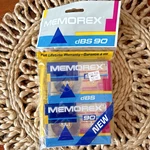 Memorex Dbs 90 Cassette Tapes 2 Pack Sealed Nos Kmart Sticker. Fixed Price $6.00.