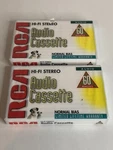 Rca Hi-fi Stereo Audio Cassette Tapes 60 Minutes Play Lot Of 2 Blank Sealed. Fixed Price $5.99.