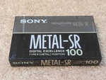 Sony Metal-sr 100 Blank Audio Cassette Tape Sealed Nos. Original New. Japan.. Fixed Price $29.99.