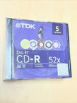 Tdk Cd-r Blank Recordable Discs New 10 Pack 52X 700MB 80 Min. Fixed Price $9.10.