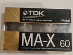 Tdk Ma-x 60 Type Iv Metal Position Audio CASSETTE,1988, New & Sealed. Small Tear. Fixed Price $42.99.
