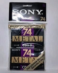 Sony CDIT4-74 Metal Bias Ultra Slim 81M Cassette Tape Dual Pack. Fixed Price $20.00.