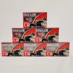 Maxell Ur 90 Minute Normal Bias Type Audio Cassette Tapes - Lot Of 6 New. Fixed Price $10.99.