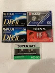 Blank Cassette Lot Of 5 Basf Chrome Extra Ii 60 Fuji Drll Sony Hf Supertape New. Fixed Price $30.00.